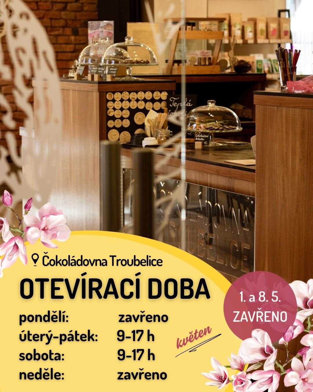 OTEVÍRACÍ DOBA KVĚTEN 26